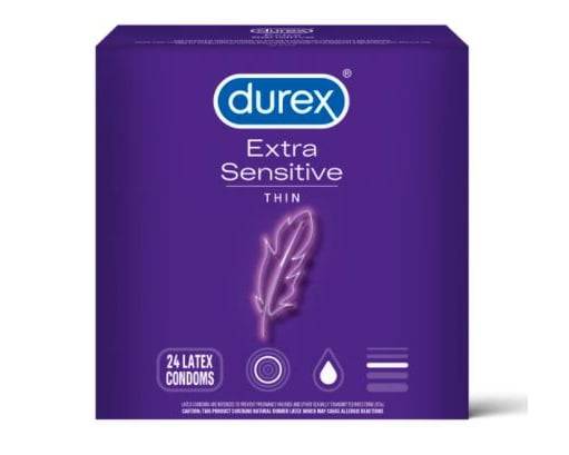 Order Durex Condom Xtra Sensitive Lubed 3ct food online from Rocket store, Greenwood Village on bringmethat.com