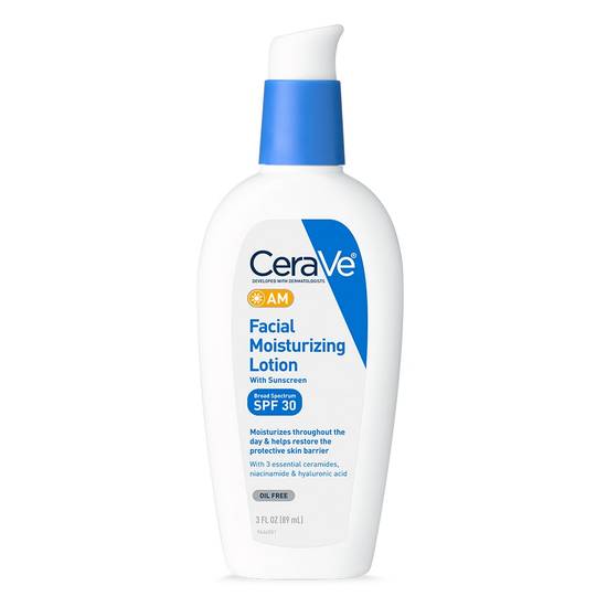 Order CeraVe AM Facial Moisturizing Lotion with Sunscreen, SPF 30, 3 OZ food online from Cvs store, LANCASTER on bringmethat.com