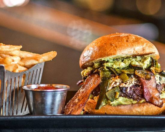 Order Guac & Pepper Burger food online from Lookout Tavern store, Phoenix on bringmethat.com