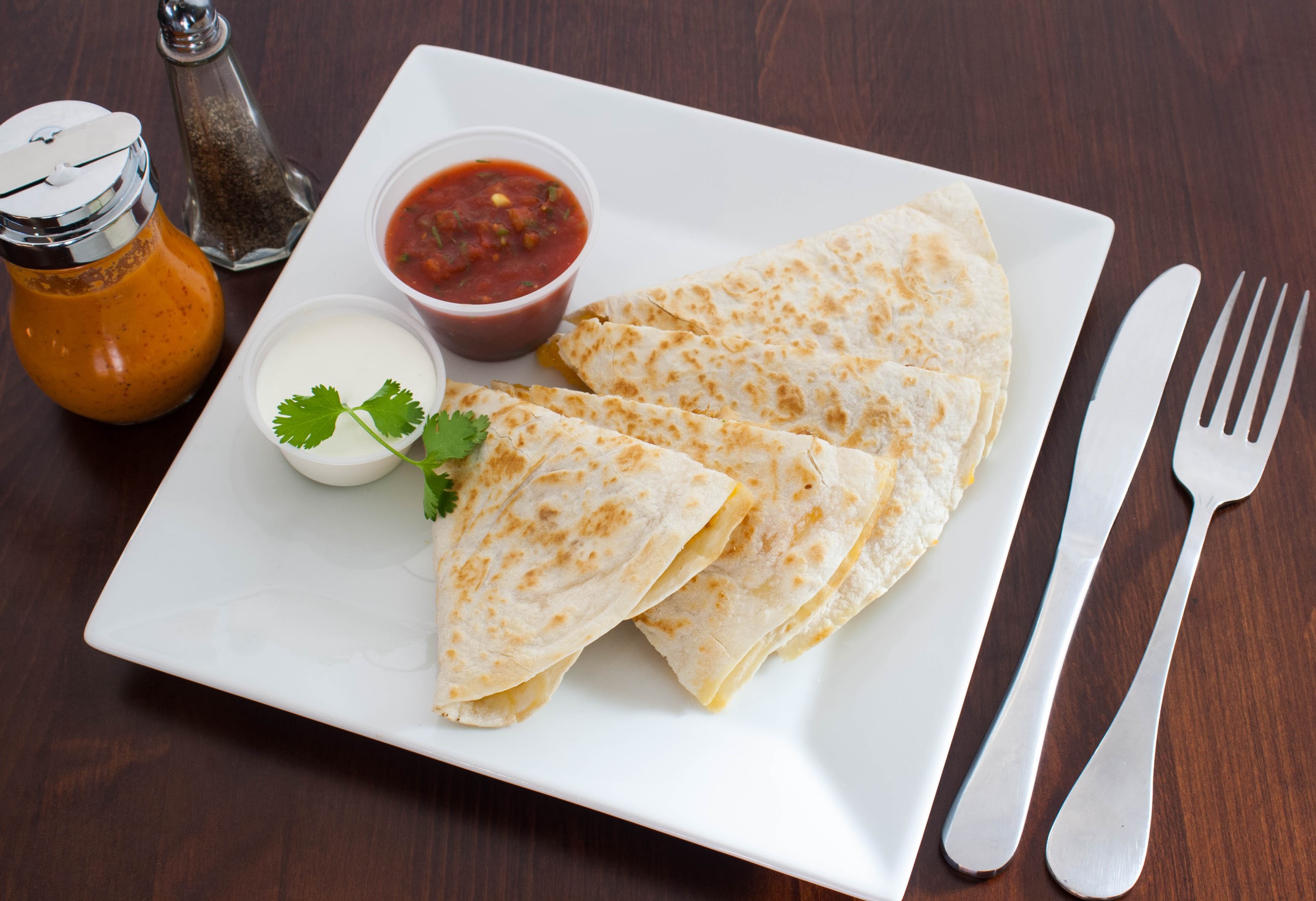 Order Cheese Quesadilla food online from Sol Azteca store, Jersey City on bringmethat.com