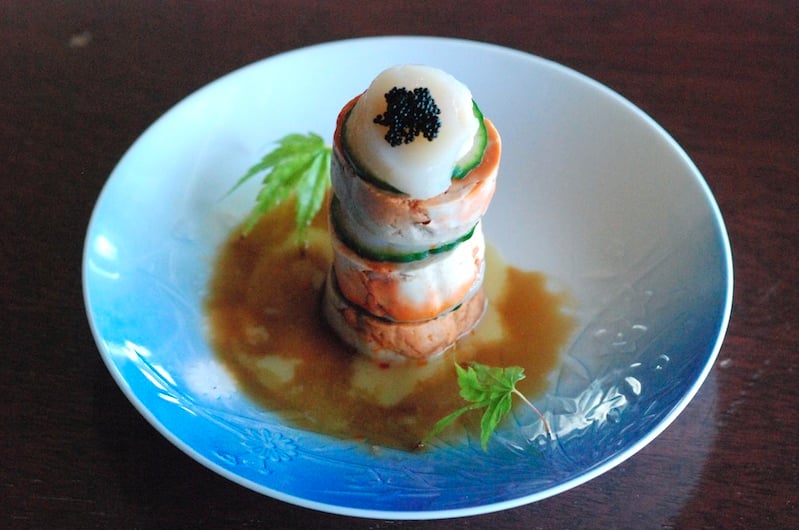 Order Sea Foie Gras with Scallop food online from I Love Sushi on Lake Union store, Seattle on bringmethat.com