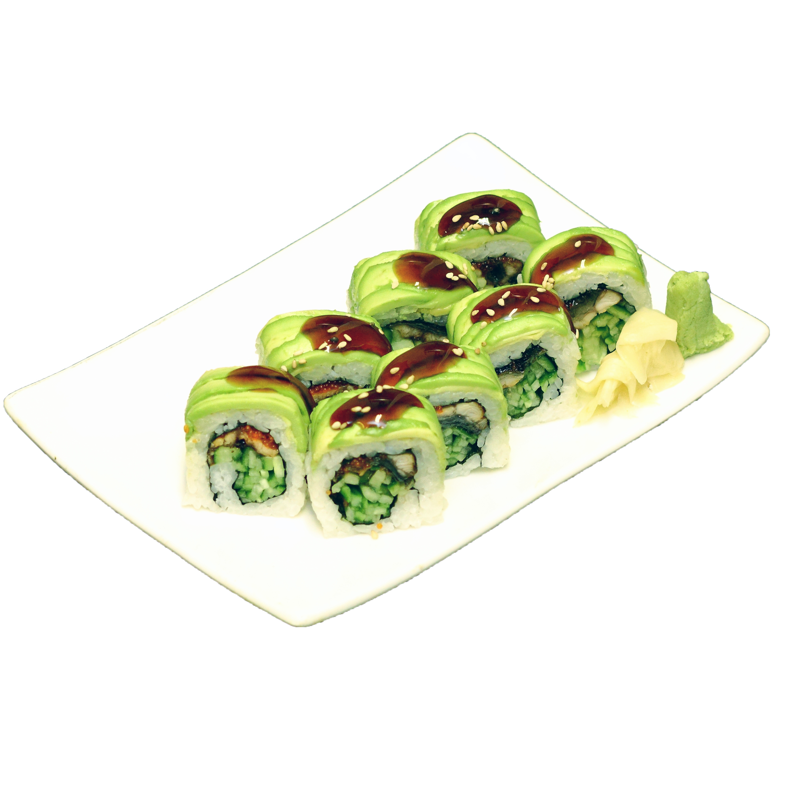 Order Caterpillar Roll food online from Ginger Exchange store, Watertown on bringmethat.com