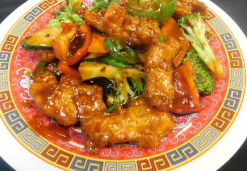 Order Hunan Chicken food online from Perla Chinese Kitchen store, Houston on bringmethat.com