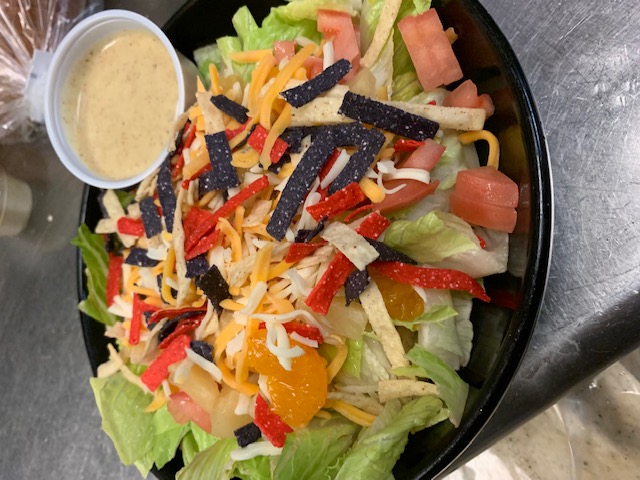 Order Caribbean Salad w/Dressing of Choice food online from Across The Street Pub store, Albany on bringmethat.com