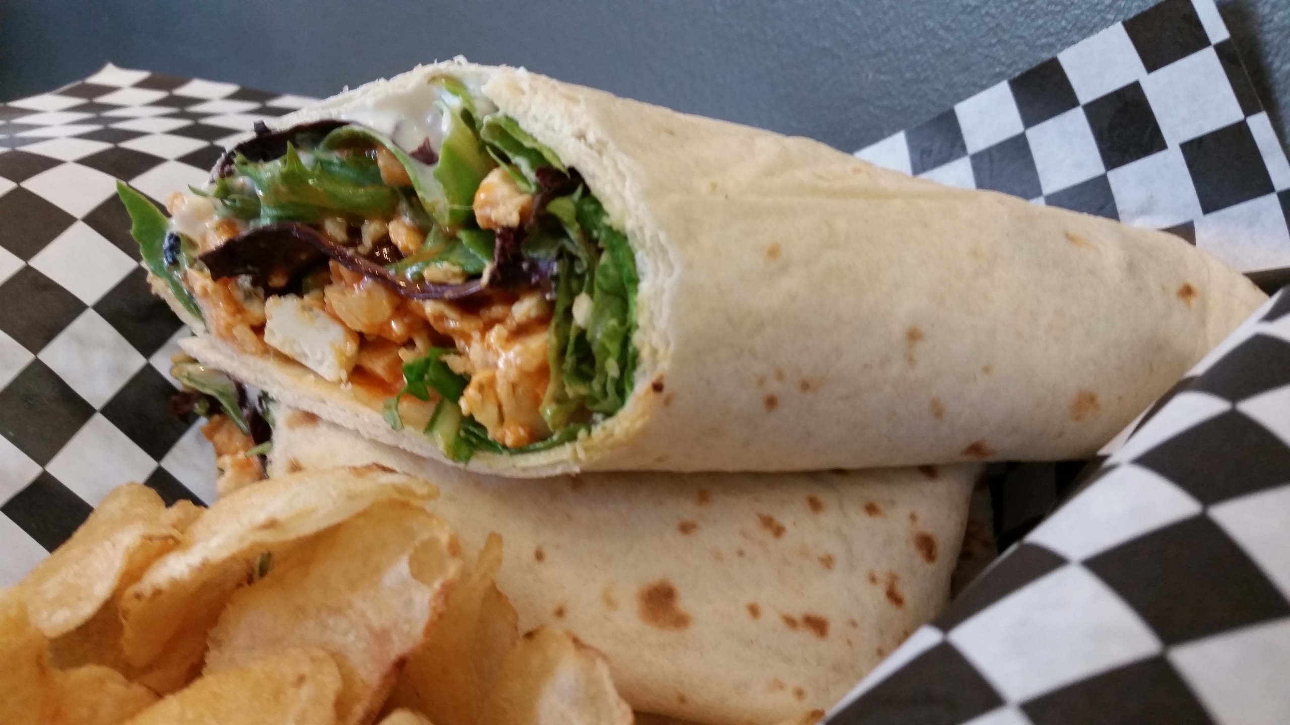 Order Chipotle Chicken Wrap food online from Daily Dose Cafe and Espresso store, Minneapolis on bringmethat.com