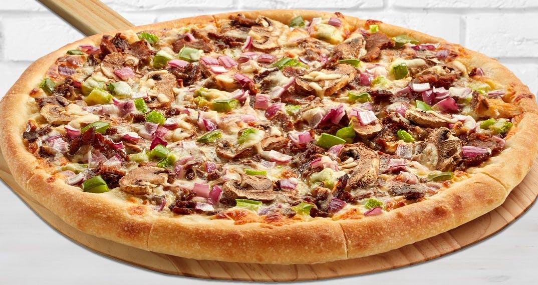 Order Philly Steak Pizza - Small 10" (6 Slices) food online from Papas Pizza To Go store, Heflin on bringmethat.com