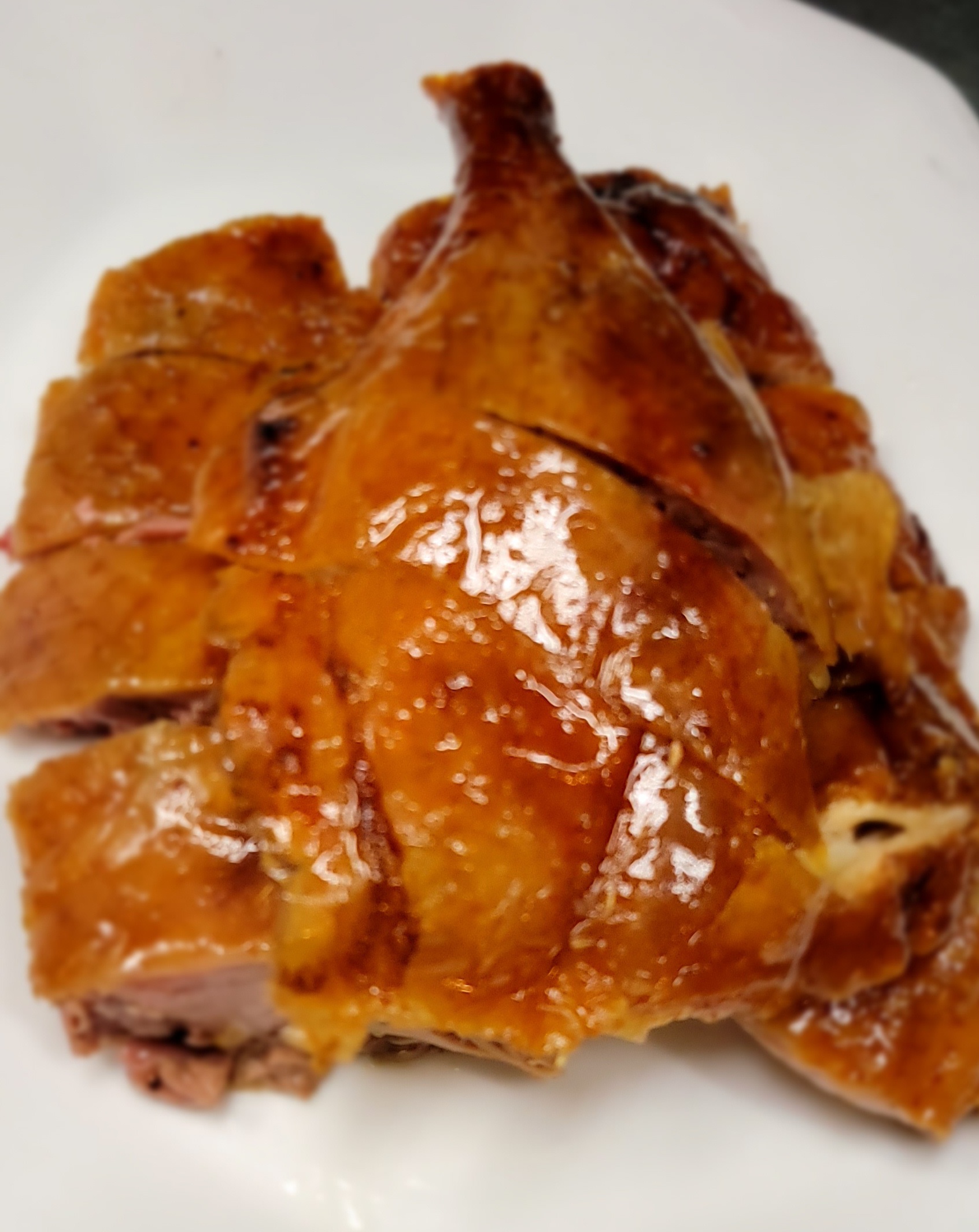 Order 1/2 Roasted Duck food online from Wong Gee store, Silver Spring on bringmethat.com