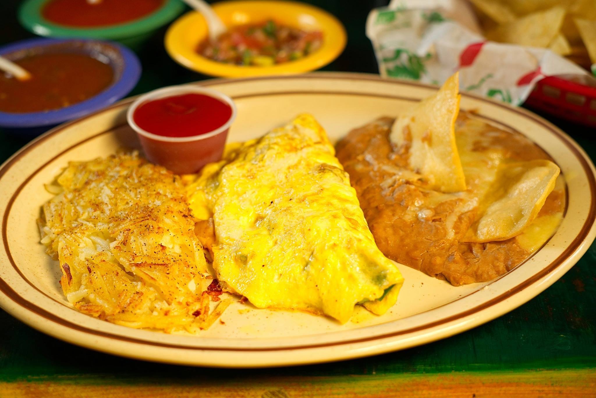 Order Create Your 2 Egg Omelette food online from La Morena Restaurant & Cantina store, El Paso on bringmethat.com