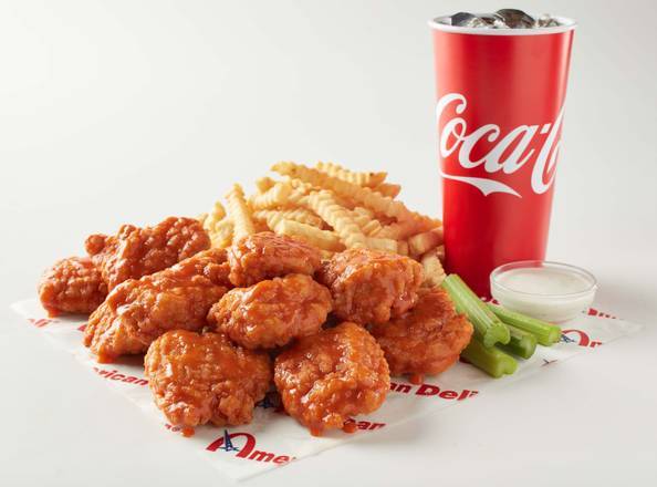 Order Boneless Combo (Fries and Drink) food online from American Deli store, East Point on bringmethat.com