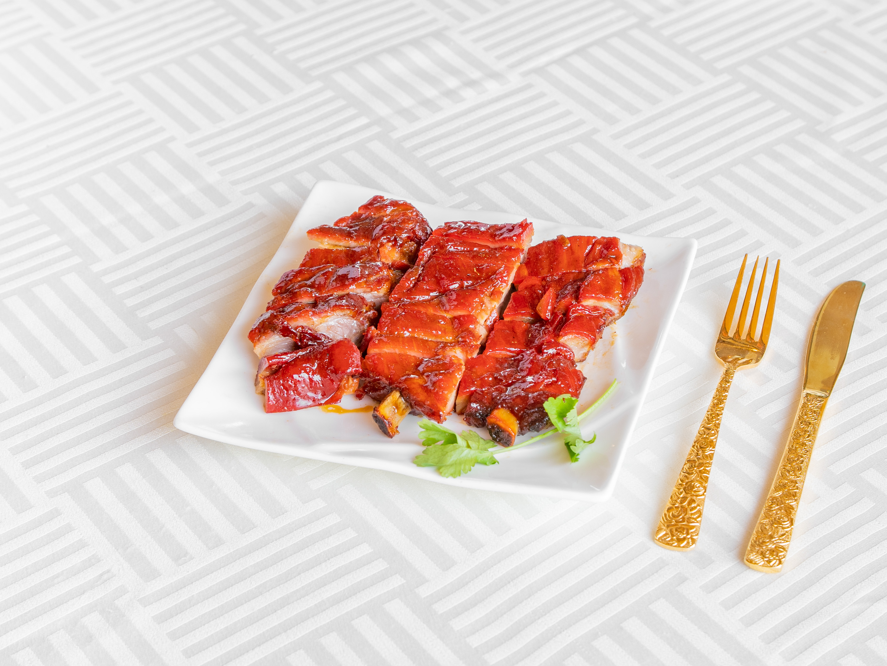 Order BBQ Spare Ribs 蜜汁燒排骨  food online from Full House Seafood Restaurant store, Arcadia on bringmethat.com