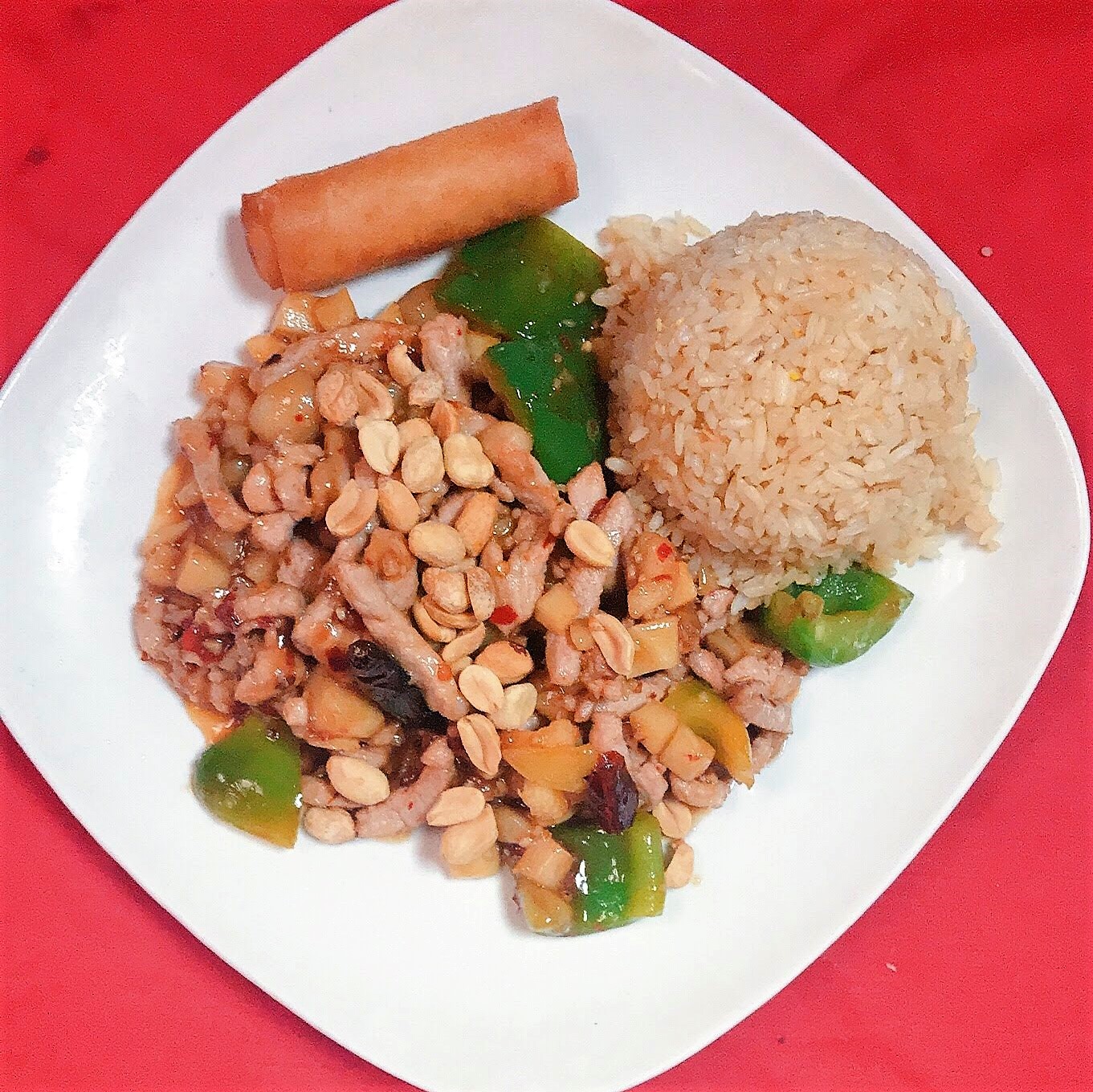 Order Kung Pao Chicken Lunch  food online from May Dragon Chinese Restaurant store, Dallas on bringmethat.com