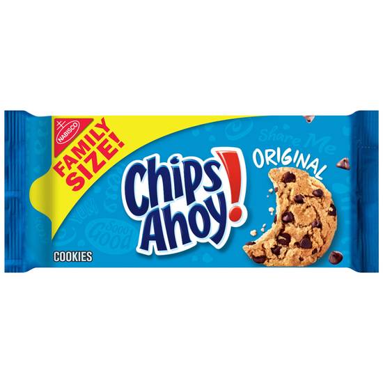 Order Chips Ahoy! Real Chocolate Chip Cookies, Family Size 18.2 OZ food online from Cvs store, SPANISH FORT on bringmethat.com