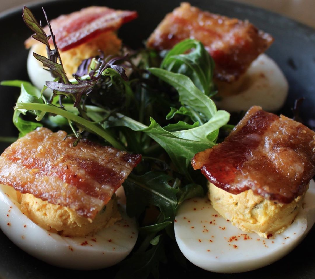 Order Bacon and Eggs food online from The Local Peasant store, Woodland Hills on bringmethat.com