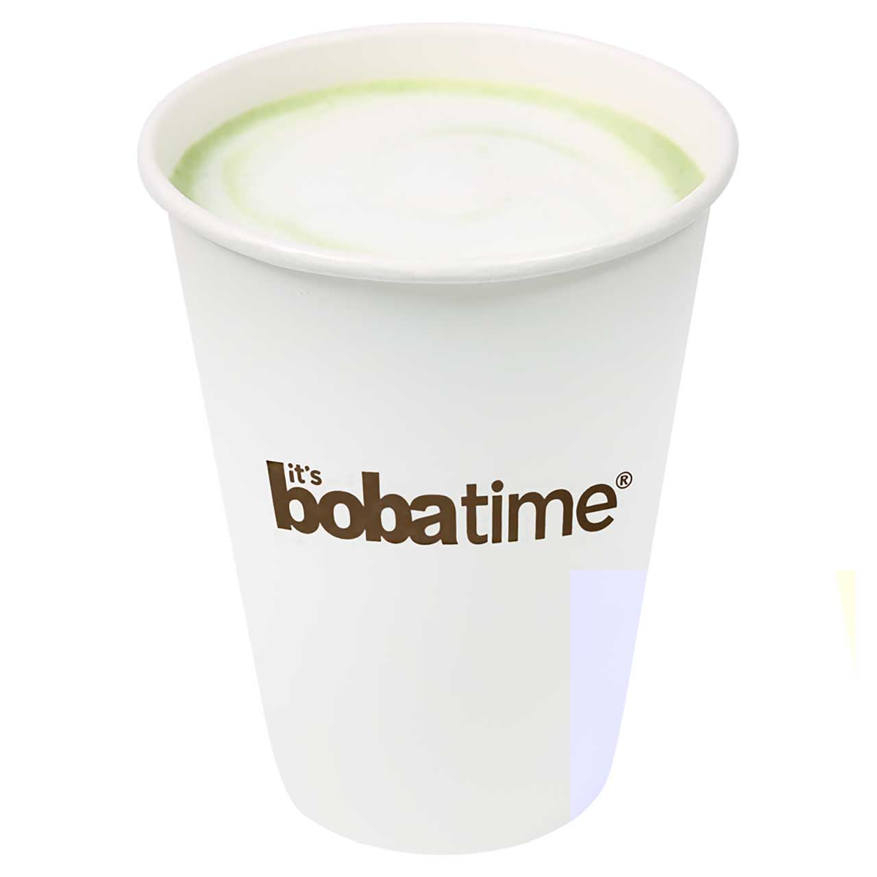 Order Green Tea Latte (HOT) food online from Boba Time store, Buena Park on bringmethat.com