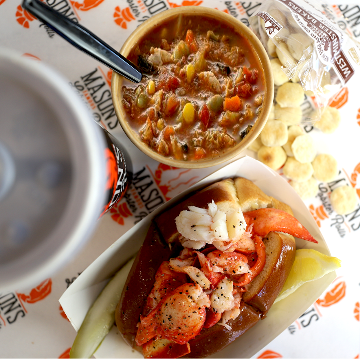 Order Cup Soup of the Day (Maryland Crab Soup) food online from Mason Famous Lobster Rolls store, Oxon Hill on bringmethat.com