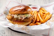 Order Lemon Pepper Chicken Sandwich food online from Ojos Locos store, Arlington on bringmethat.com