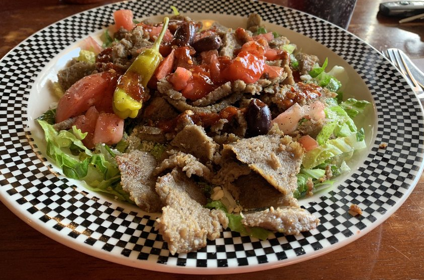 Order Greek Salad food online from Cleopatra Cafe store, Santa Fe on bringmethat.com