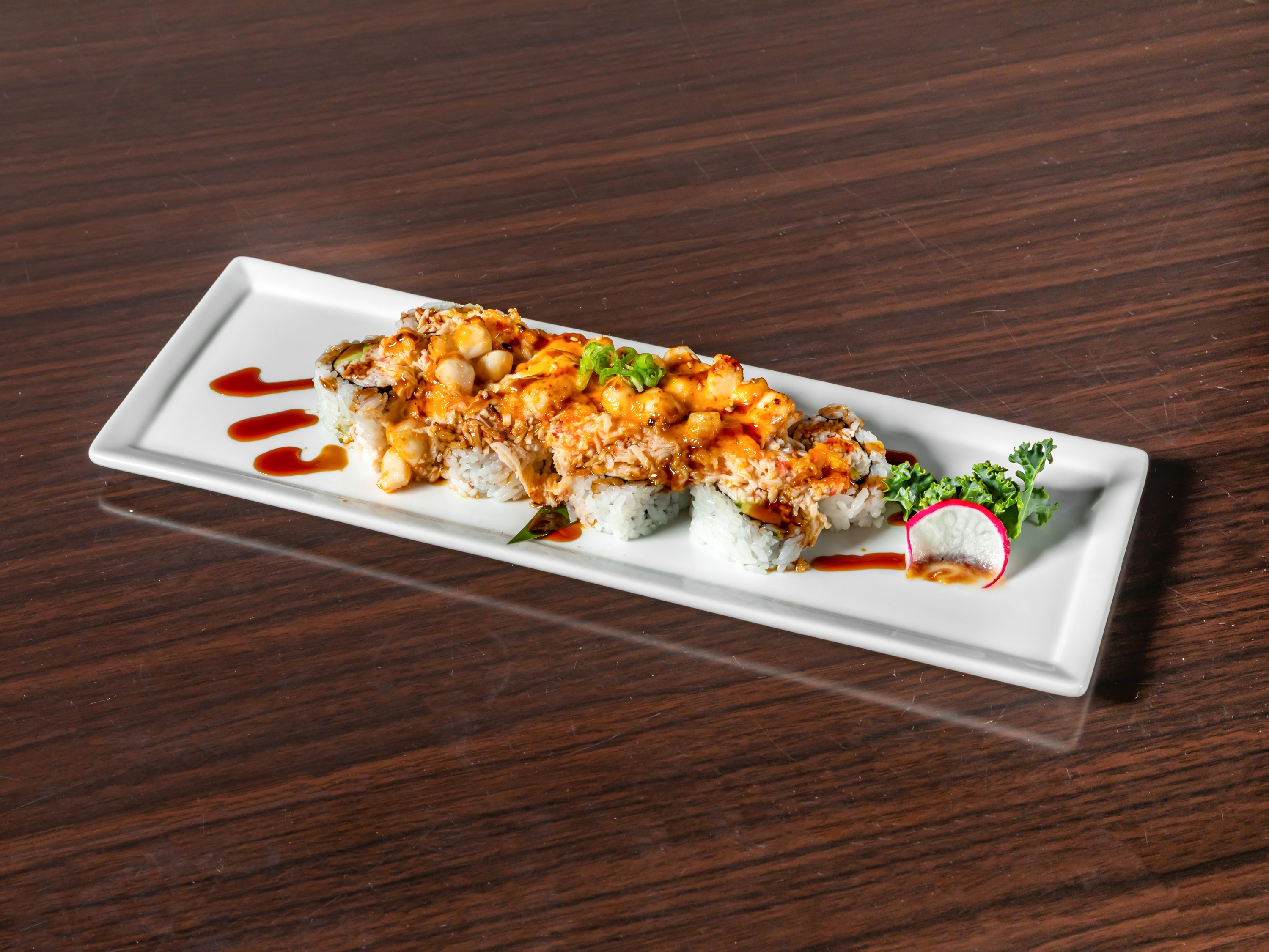 Order Baked Scallop Roll food online from Hotto Sushi store, Orange on bringmethat.com