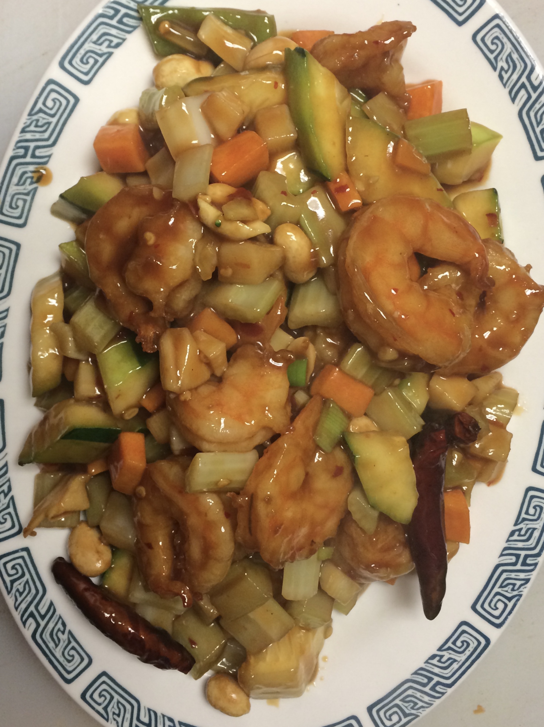 Order Kung Pao Shrimp food online from Wang Chinese Cuisine store, Cathedral City on bringmethat.com