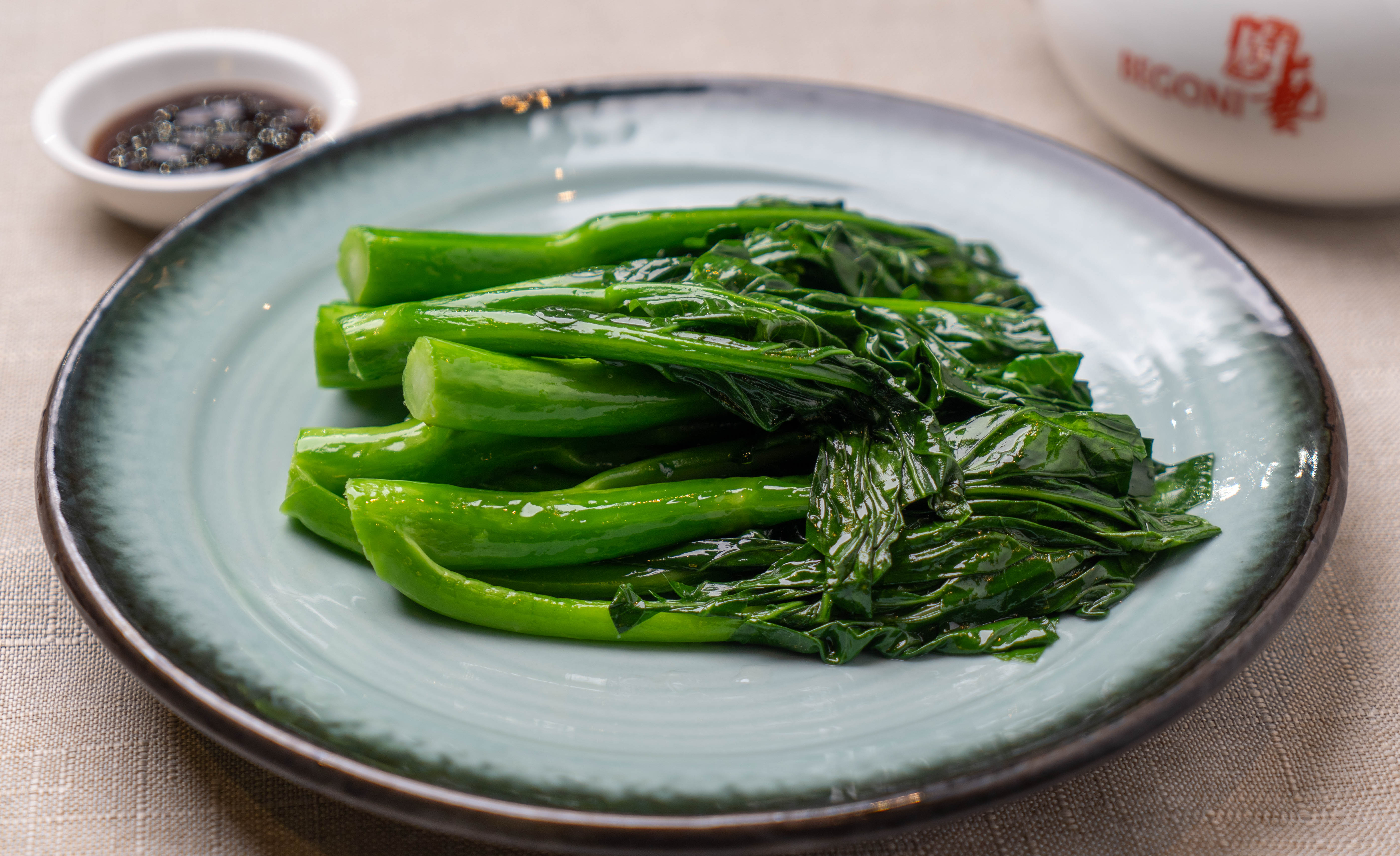 Order V1. Chinese Broccoli in Oyster Sauce food online from Begoni Bistro store, San Francisco on bringmethat.com