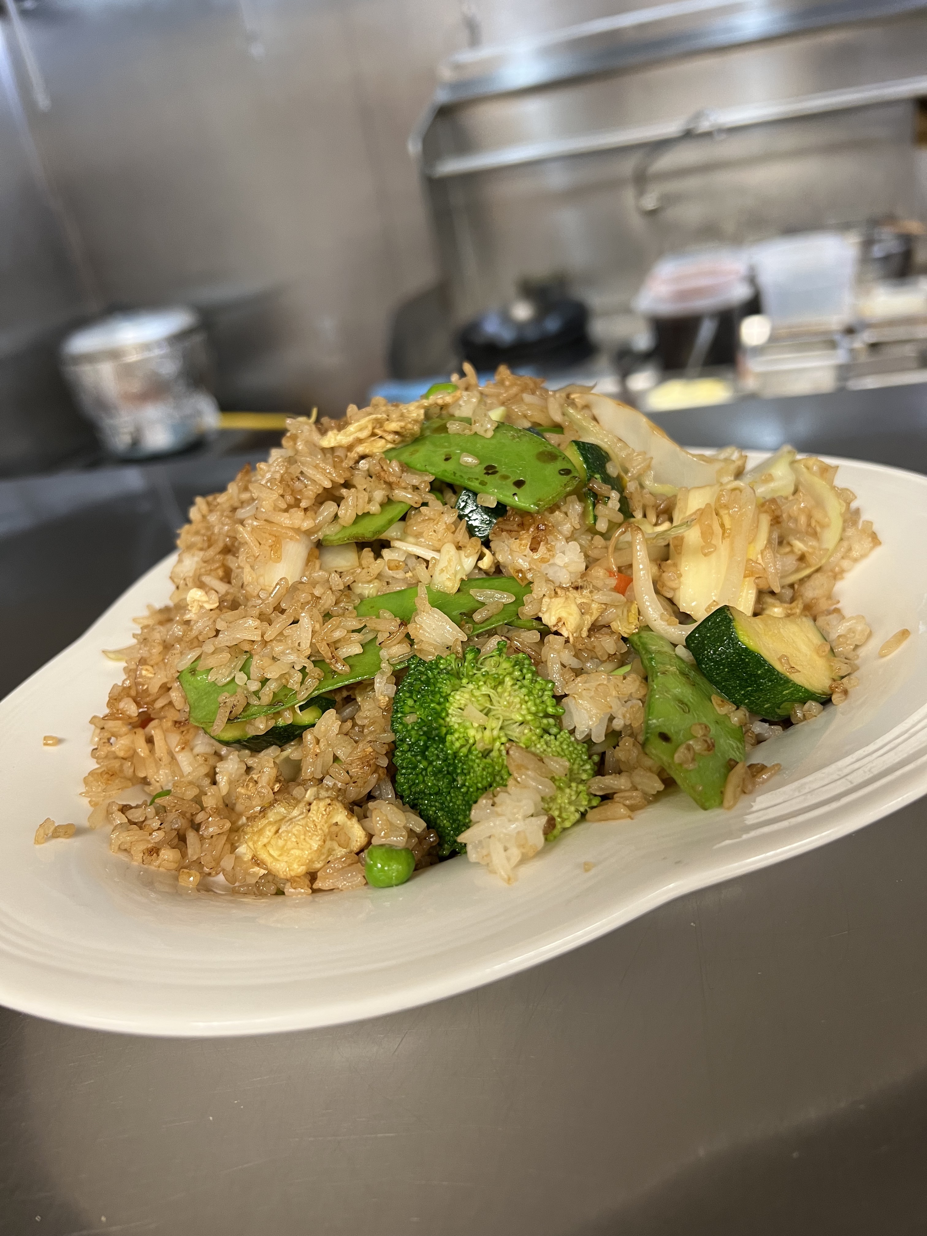 Order 90. Com Chein Rau Cai/Vegetable fried rice food online from Fortune Star Cuisine store, Reno on bringmethat.com