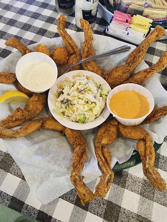 Order Crispy Frog Legs with Cole Slaw food online from Flying Fish - Memphis store, Memphis on bringmethat.com