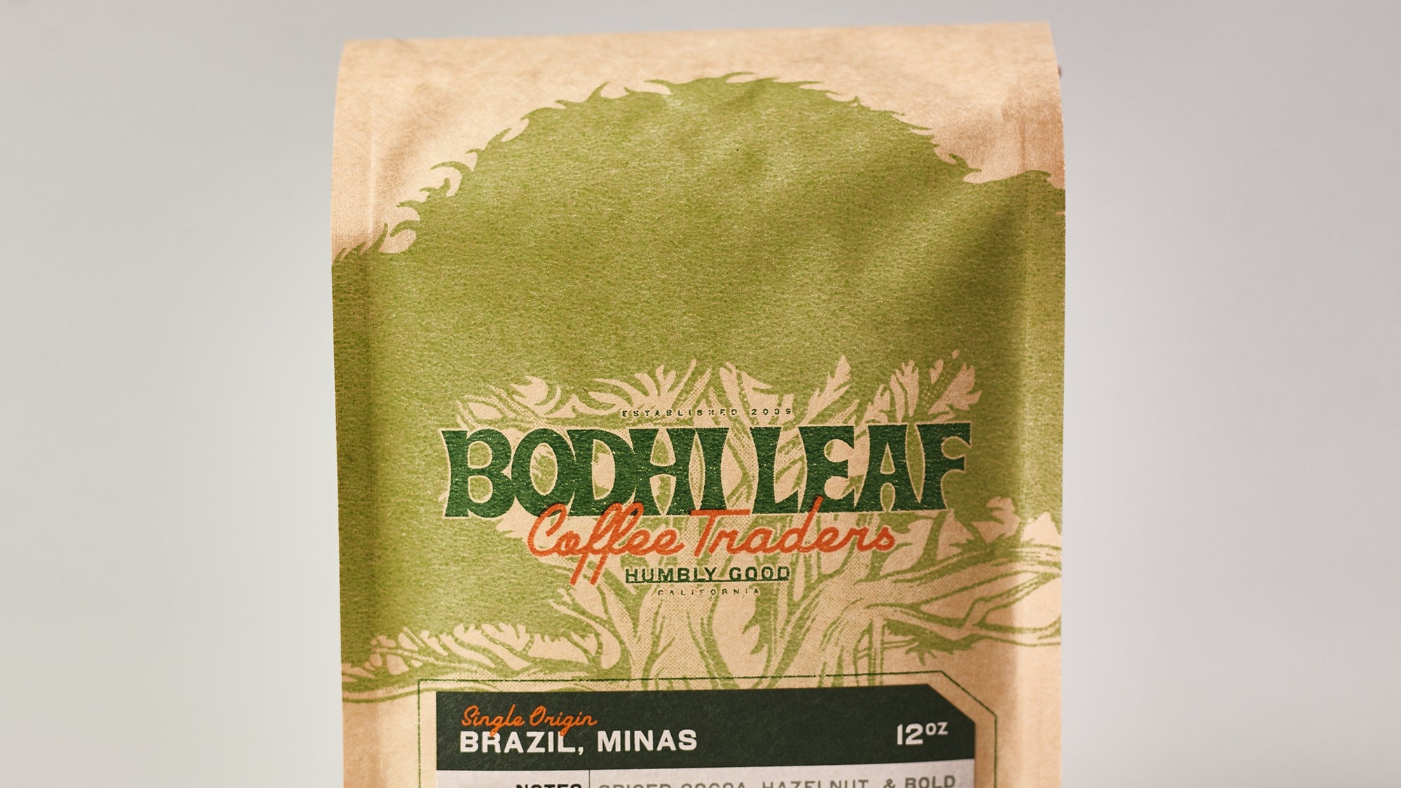 Order Brazil Minas - 12 oz Bag food online from Bodhi Leaf Coffee Traders store, Newhall on bringmethat.com