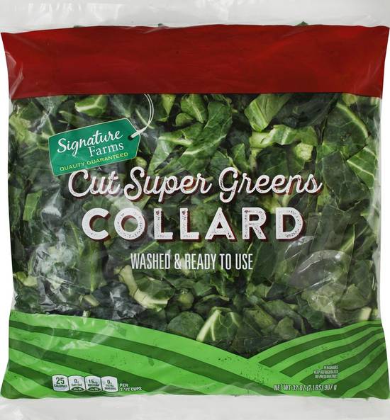Order Signature Farms · Cut Super Greens Collard (32 oz) food online from Safeway store, North Bend on bringmethat.com