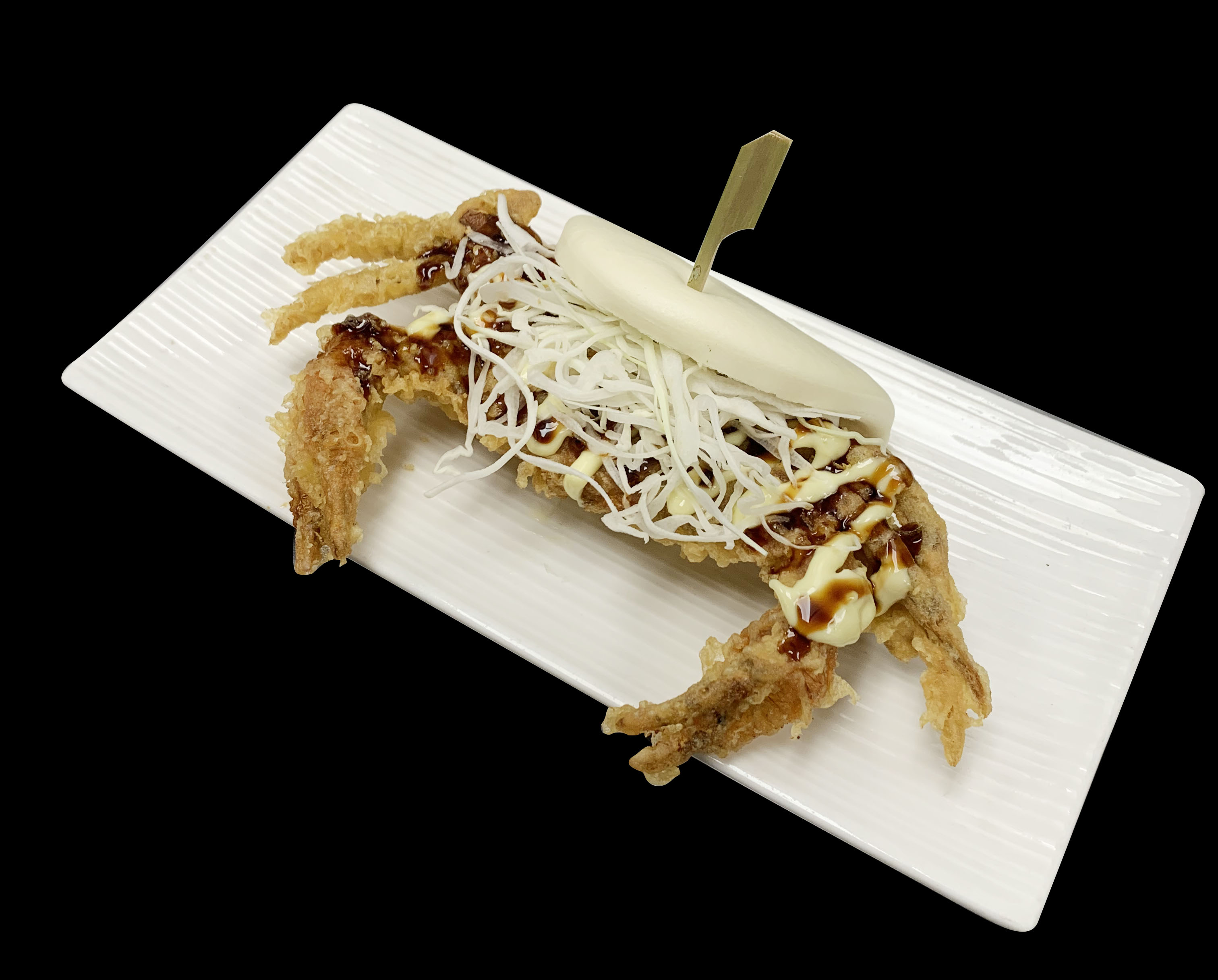 Order Soft Shell Crab Bun  food online from Mikoto Ramen Bar & Sushi store, Southlake on bringmethat.com