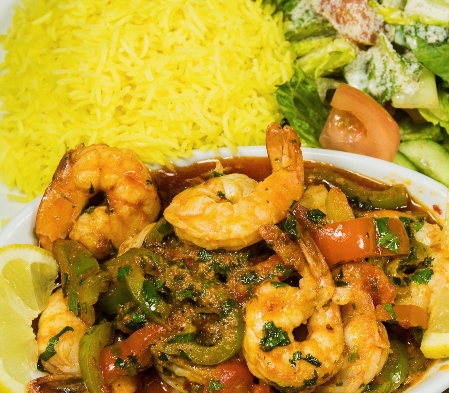 Order Shrimp food online from Kaza Maza Mediterranean Grill store, Norco on bringmethat.com