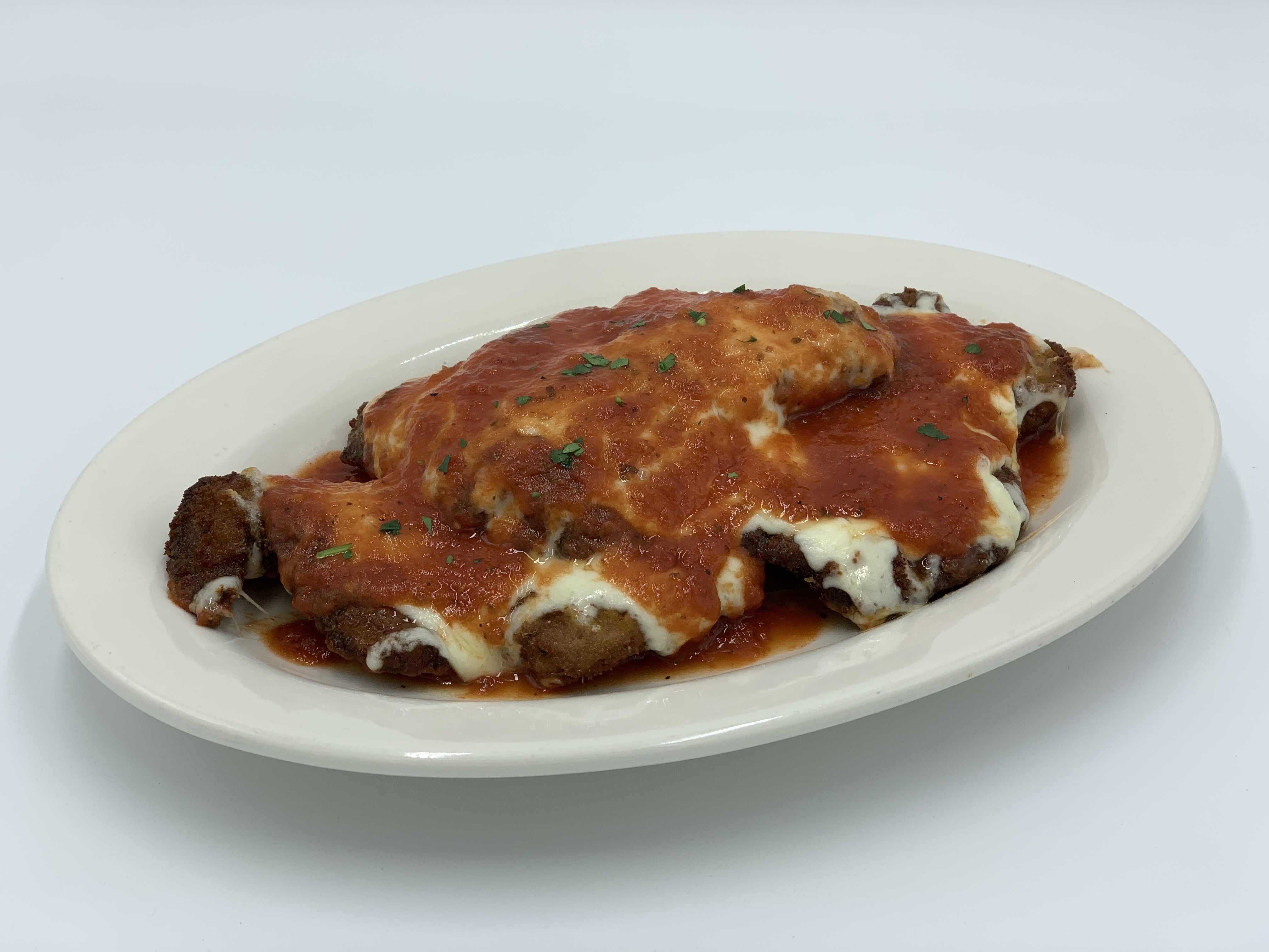 Order Veal Parmigiana food online from Mario's Pizzeria of Seaford store, Seaford on bringmethat.com