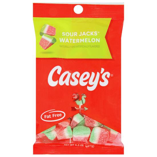 Order Casey's Sour Watermelon Slices 4.5oz food online from Casey's store, Oak Grove on bringmethat.com