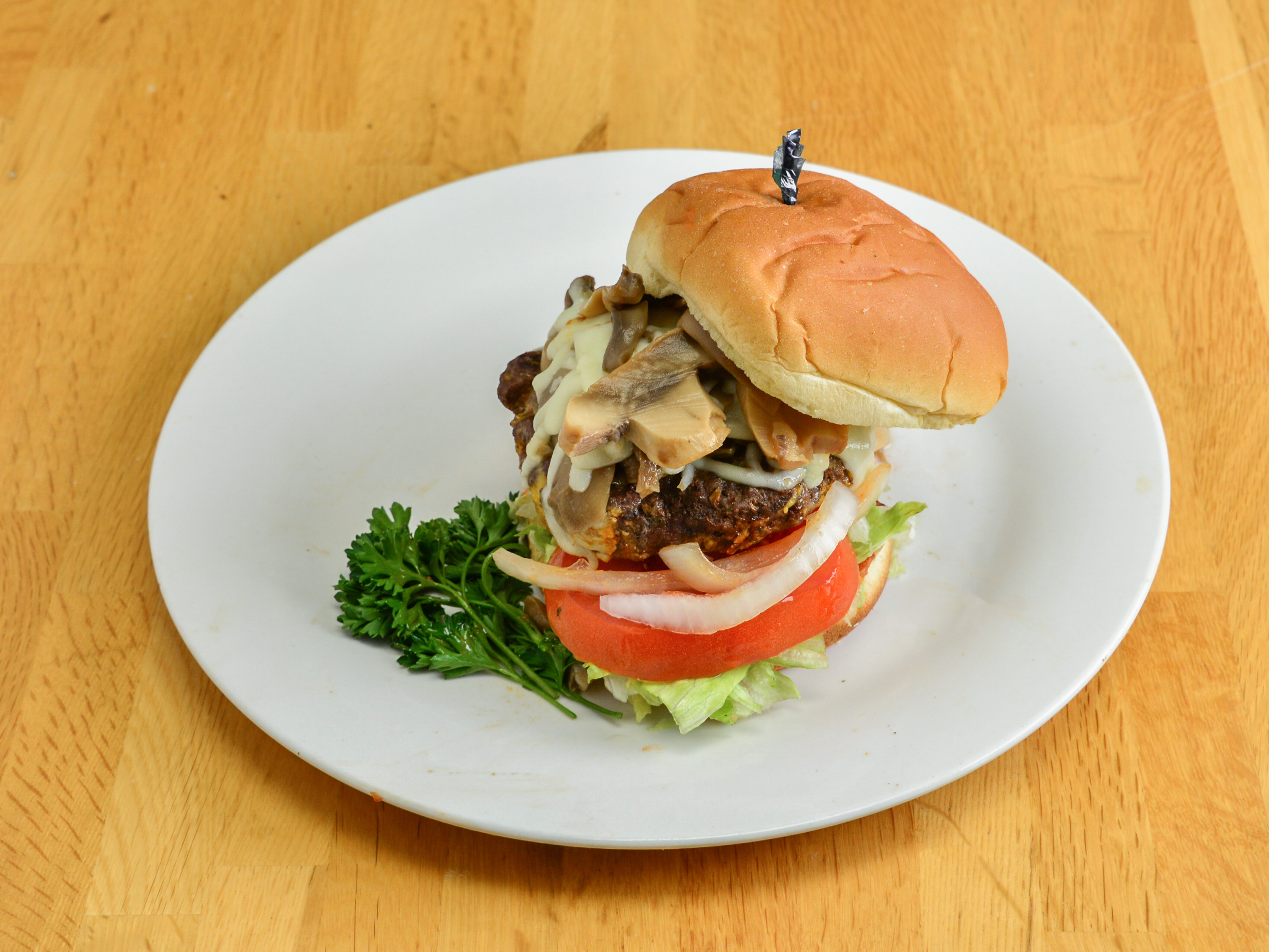 Order Cow Tipper Burger food online from Grumpy Gary Grill store, Huntington on bringmethat.com