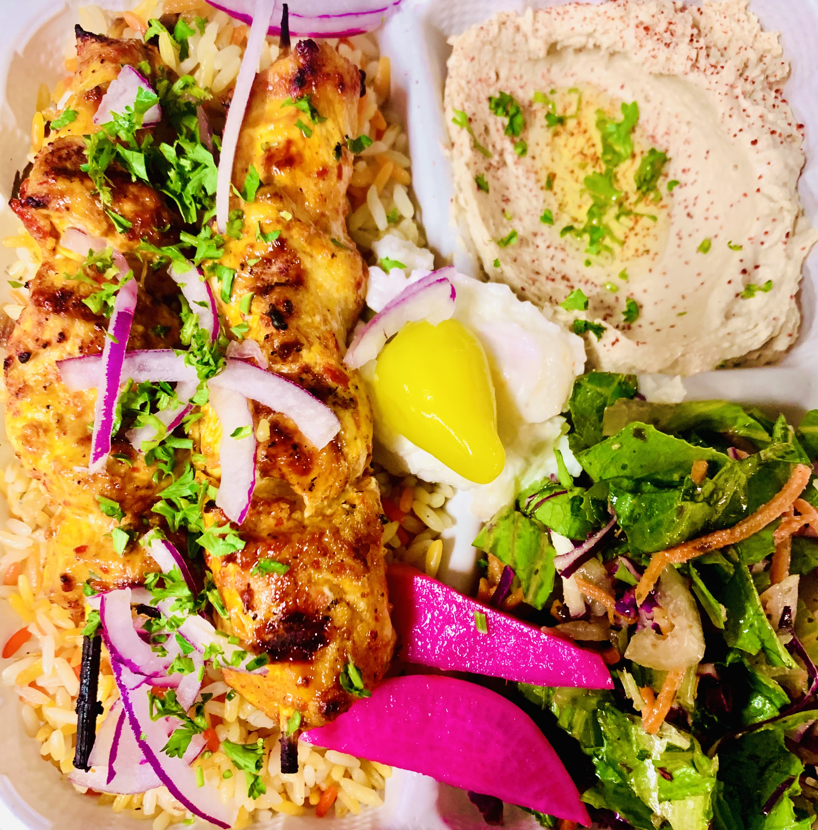 Order Chicken Kabab food online from Marsa Lounge store, Los Angeles on bringmethat.com