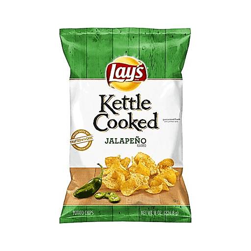 Order Lay's Kettle Cooked Jalapeno Chips (8 OZ) 130780 food online from BevMo! store, Milpitas on bringmethat.com