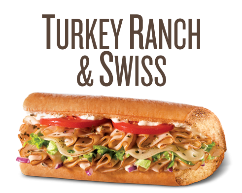 Order Turkey, Ranch and Swiss Sub food online from Quiznos store, Hawthorne on bringmethat.com