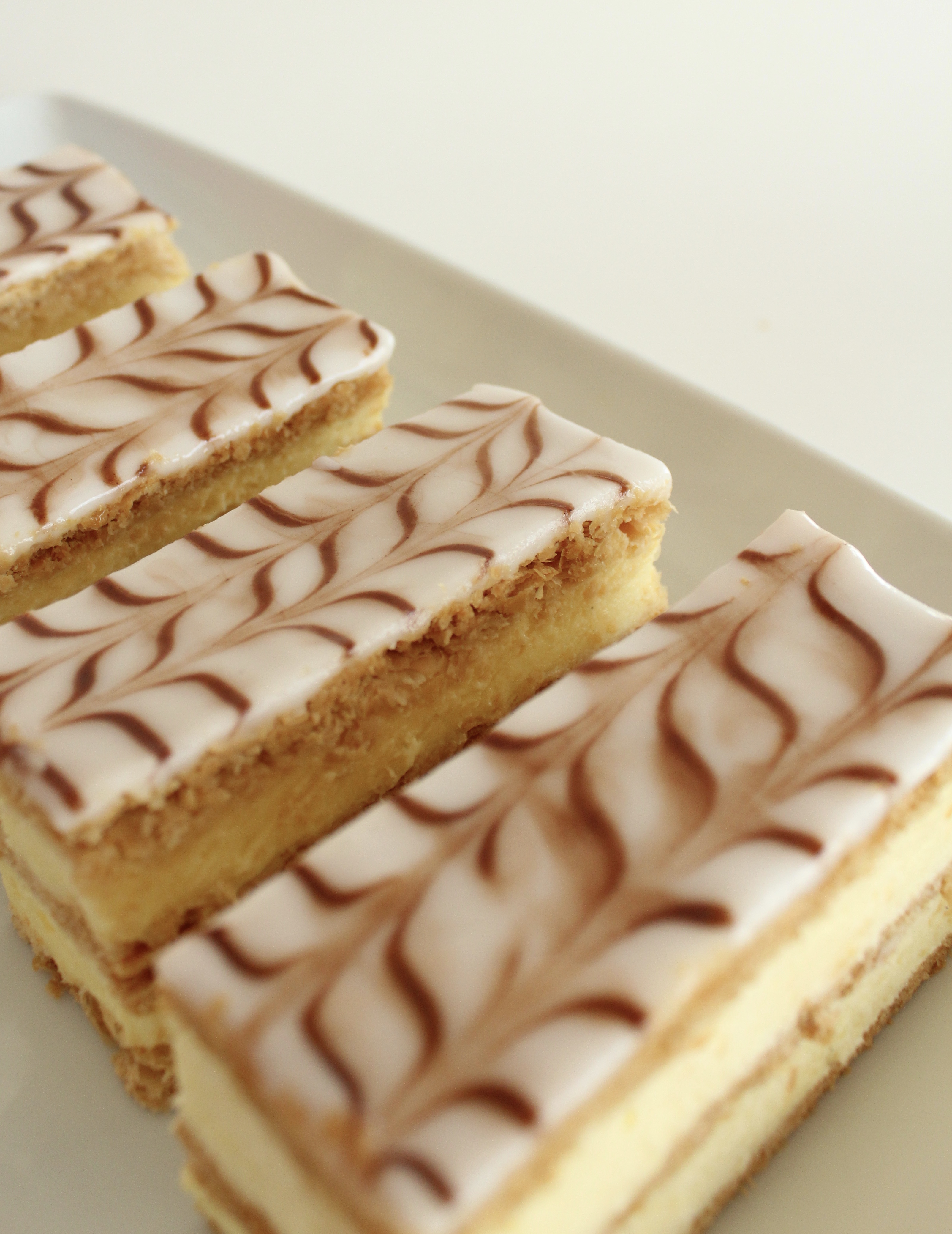 Order Napoleon (Mille Feuilles in French) food online from Le Macaron French Pastries store, San Diego on bringmethat.com