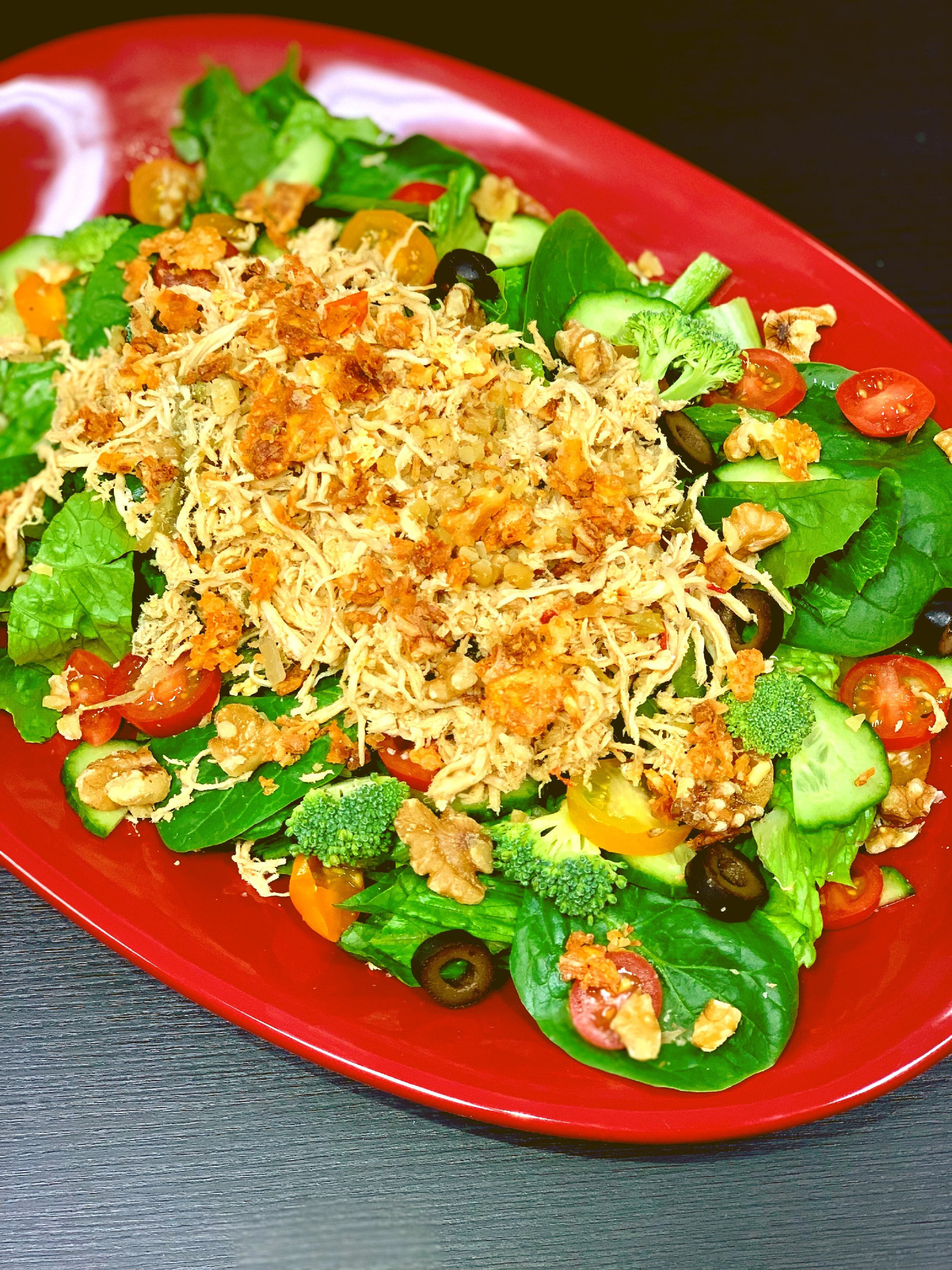 Order House Salad food online from Carbless Craze Cafe store, Youngstown on bringmethat.com