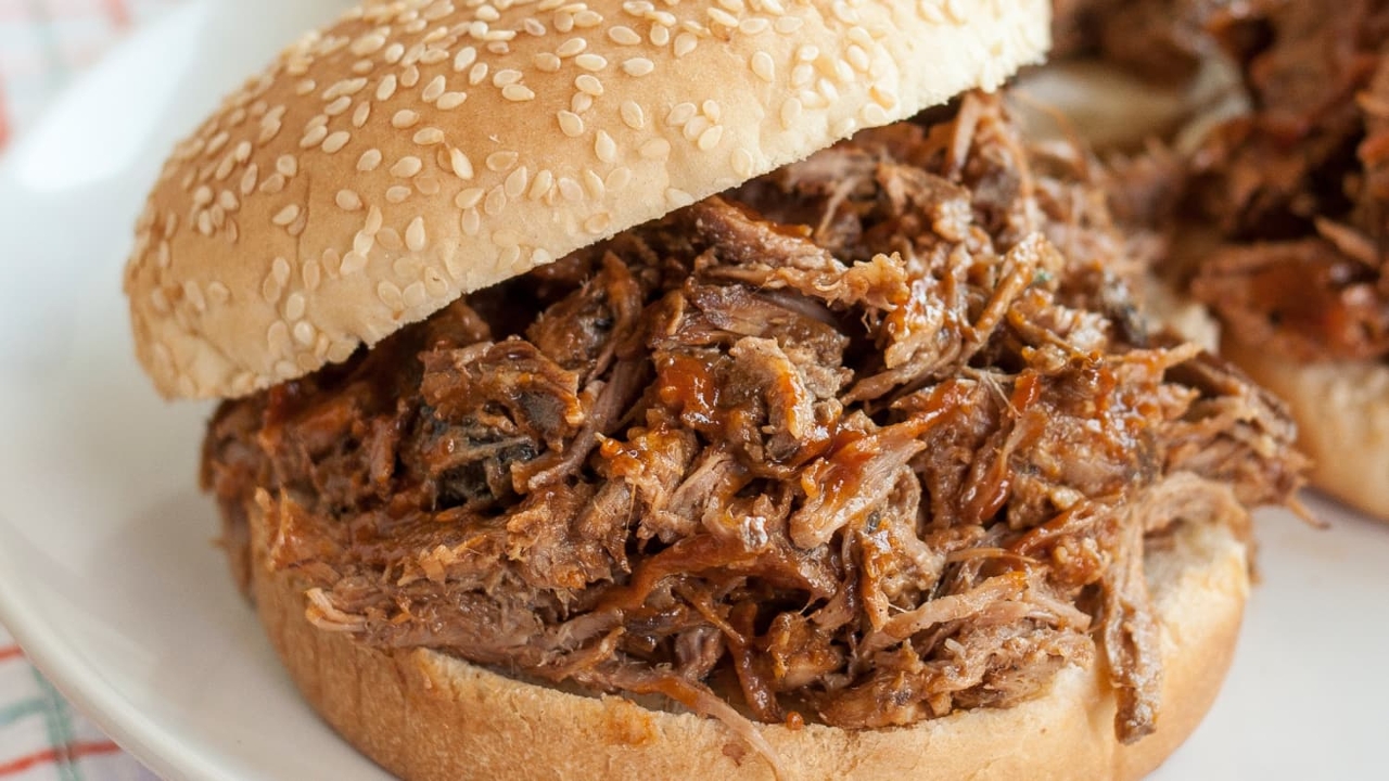 Order Pulled Pork Sandwich food online from Mrs. P and Me store, Mount Prospect on bringmethat.com