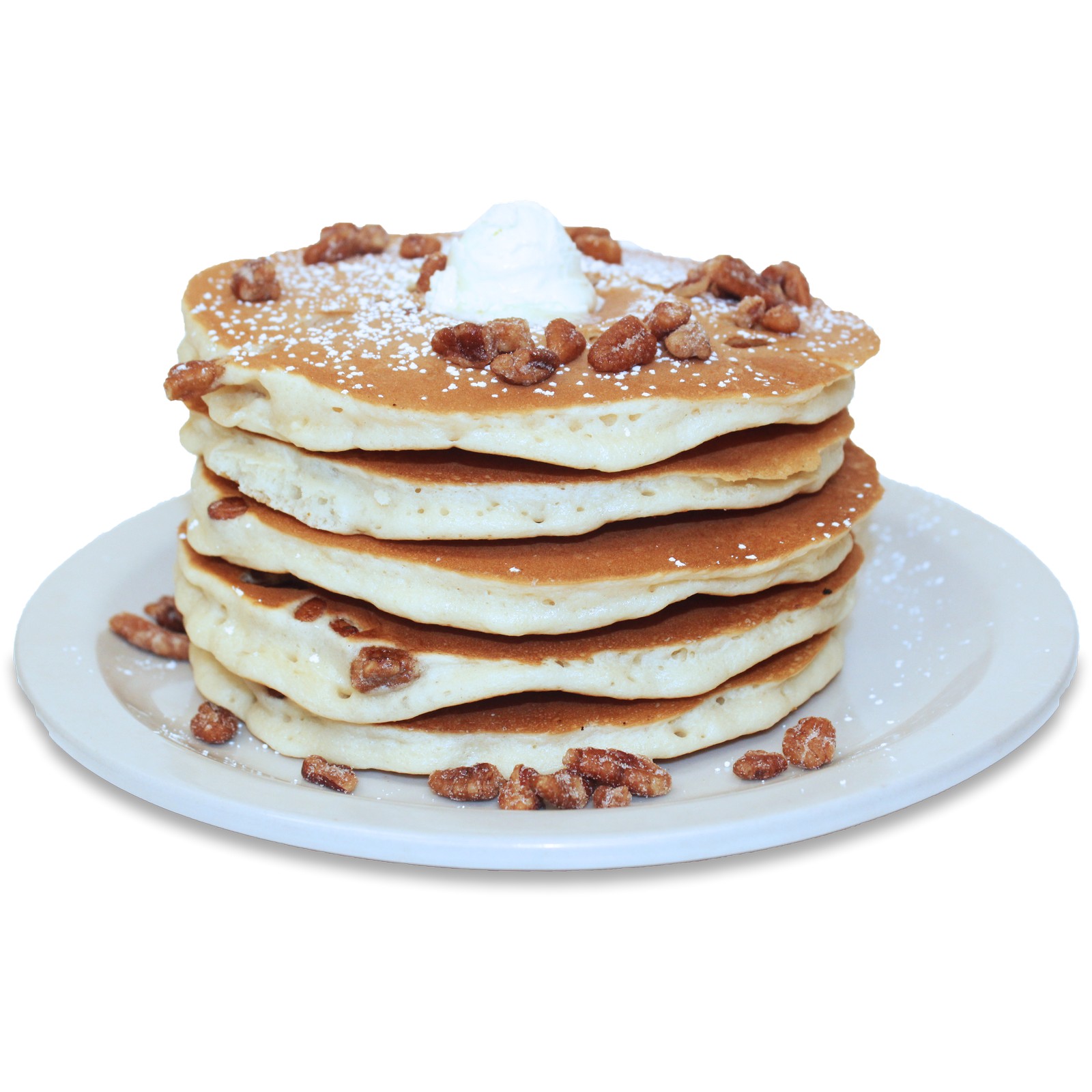 Order Pecans Pancakes - Full (5 Pancakes) food online from WePancakes store, Midwest City on bringmethat.com
