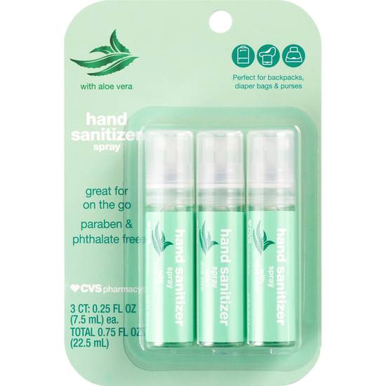 Order CVS/pharmacy Hand Sanitizing Spray Pens 0.17 OZ, 3CT food online from CVS store, Janesville on bringmethat.com