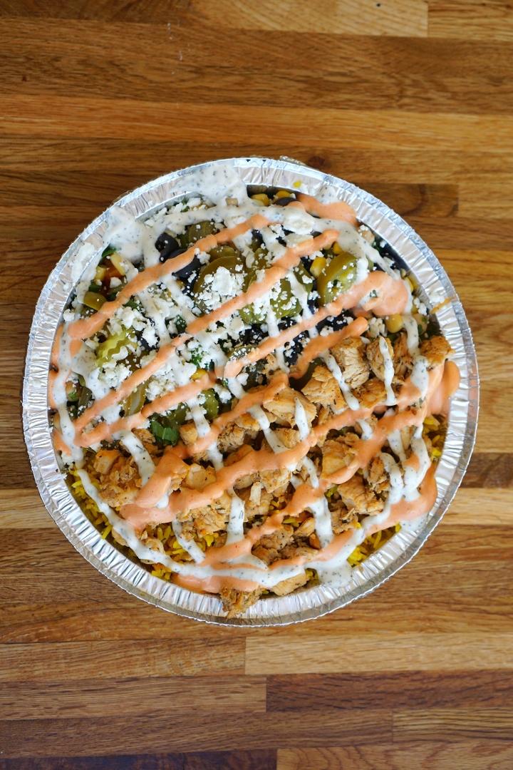 Order Chicken Over Rice food online from Gyro Republic store, Richmond on bringmethat.com