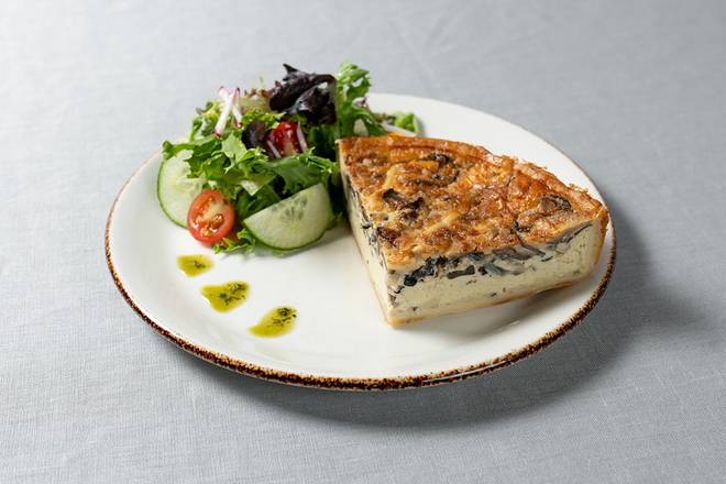 Order Mushroom & Gruyere Quiche food online from Le Pain Quotidien store, Greenwich on bringmethat.com