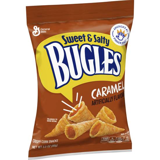 Order Bugles Sweet & Salty Caramel Crispy Corn Snacks food online from Exxon Food Mart store, Port Huron on bringmethat.com