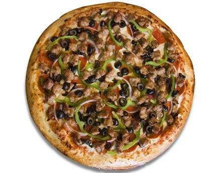 Order 12" Combination Pizza food online from Pizza California store, San Jose on bringmethat.com