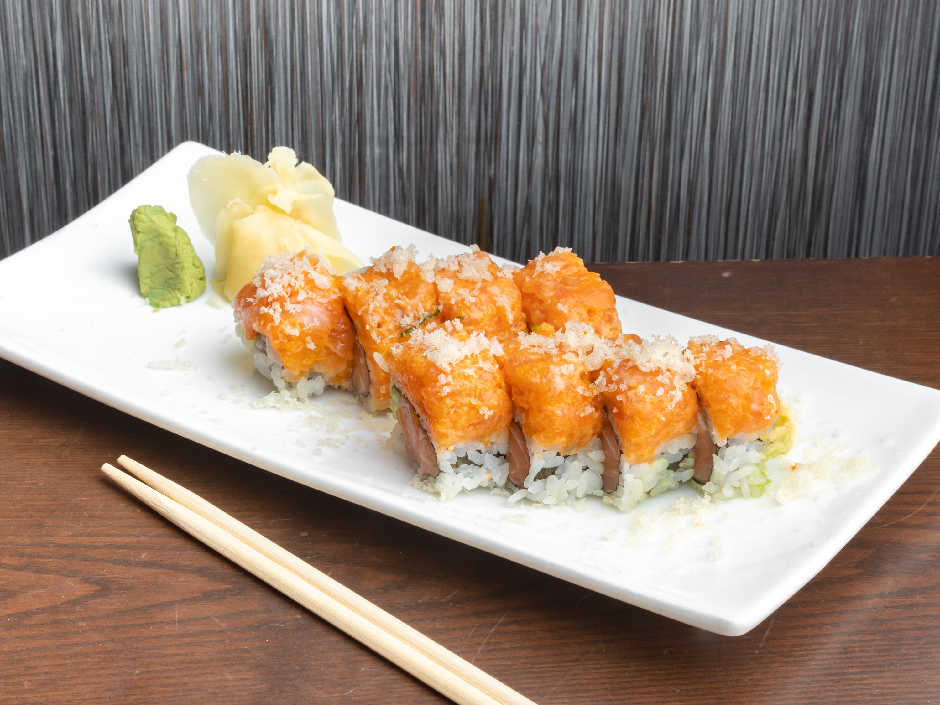 Order Crazy Salmon Roll food online from Sushi Oya store, New York on bringmethat.com