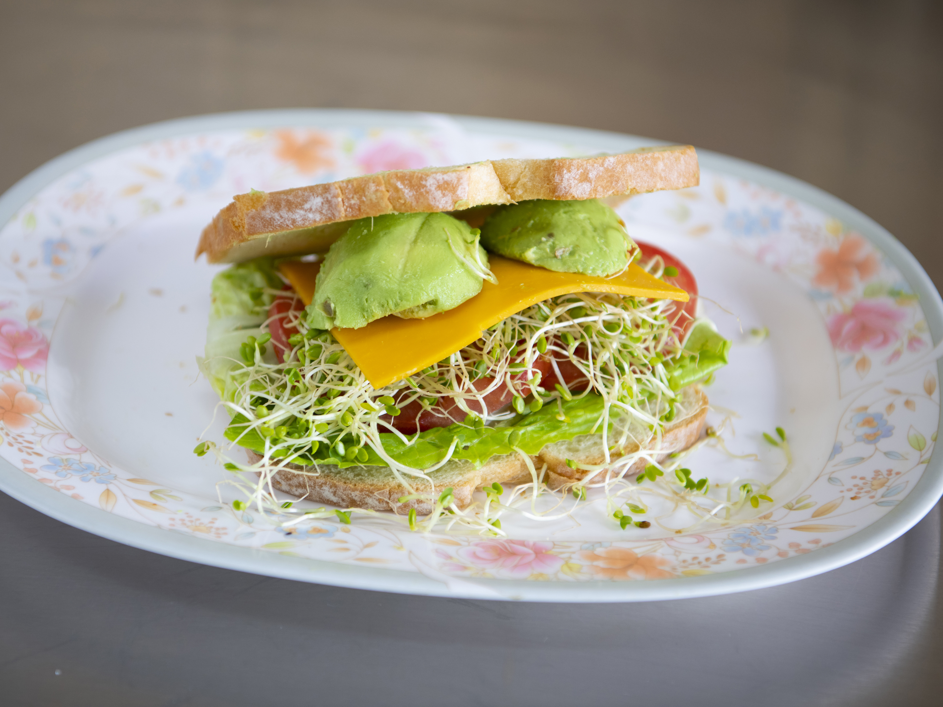 Order Avocado and Cheese Sandwich food online from Good Luck Cafe store, San Francisco on bringmethat.com