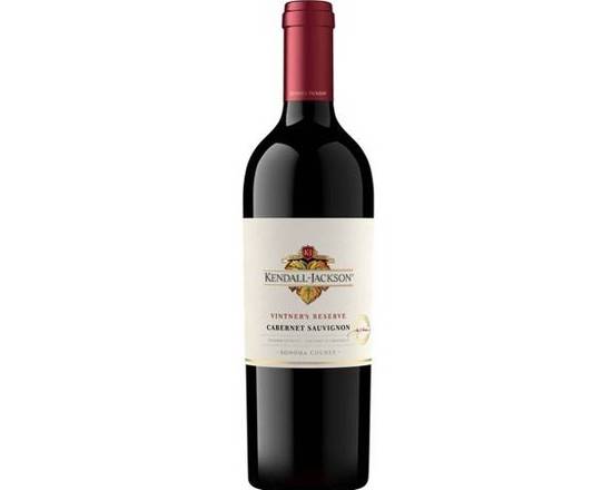 Order Kendall-Jackson Vintner's Reserve Cabernet Sauvignon, 750mL red wine (13.5% ABV) food online from NEWBRIDGE WINES & SPIRITS CORP store, Levittown on bringmethat.com