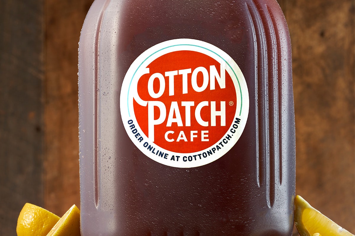Order Gallon Unsweet Tea food online from Cotton Patch Cafe store, Lewisville on bringmethat.com
