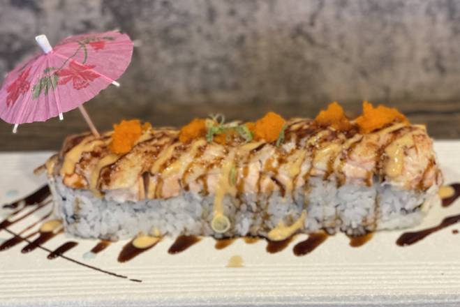 Order Baked Salmon Roll food online from O Sushi store, San Diego on bringmethat.com